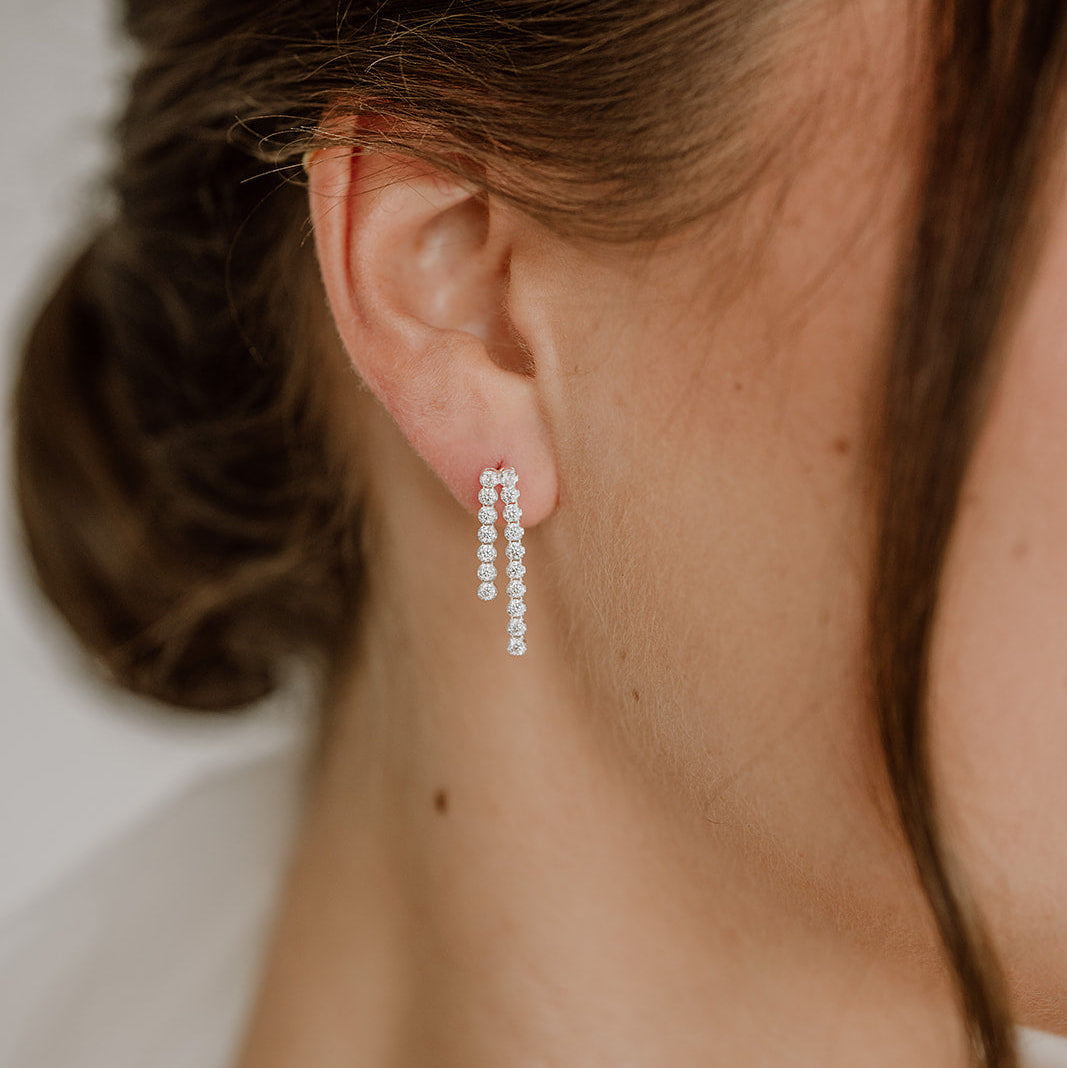 Sanna | Braut Ohrringe mit Zirkonia
